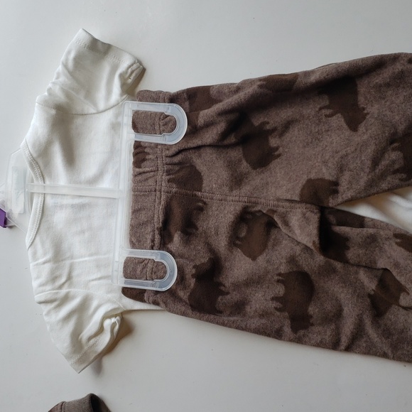 Carter's 3-Piece Brown Sweatsuit Set 12M NWT - 2/$15 - Picture 9 of 9